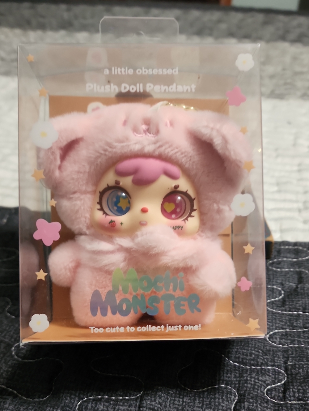 Plush Doll Pendant - Pink
